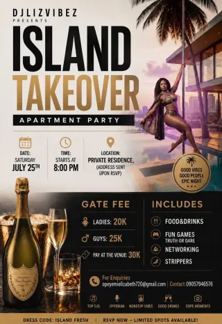 Island Takeover: Apartment Party