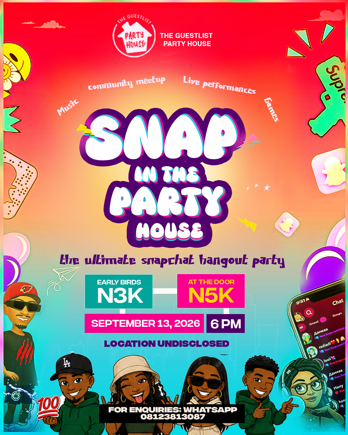 Snap in the Party House
