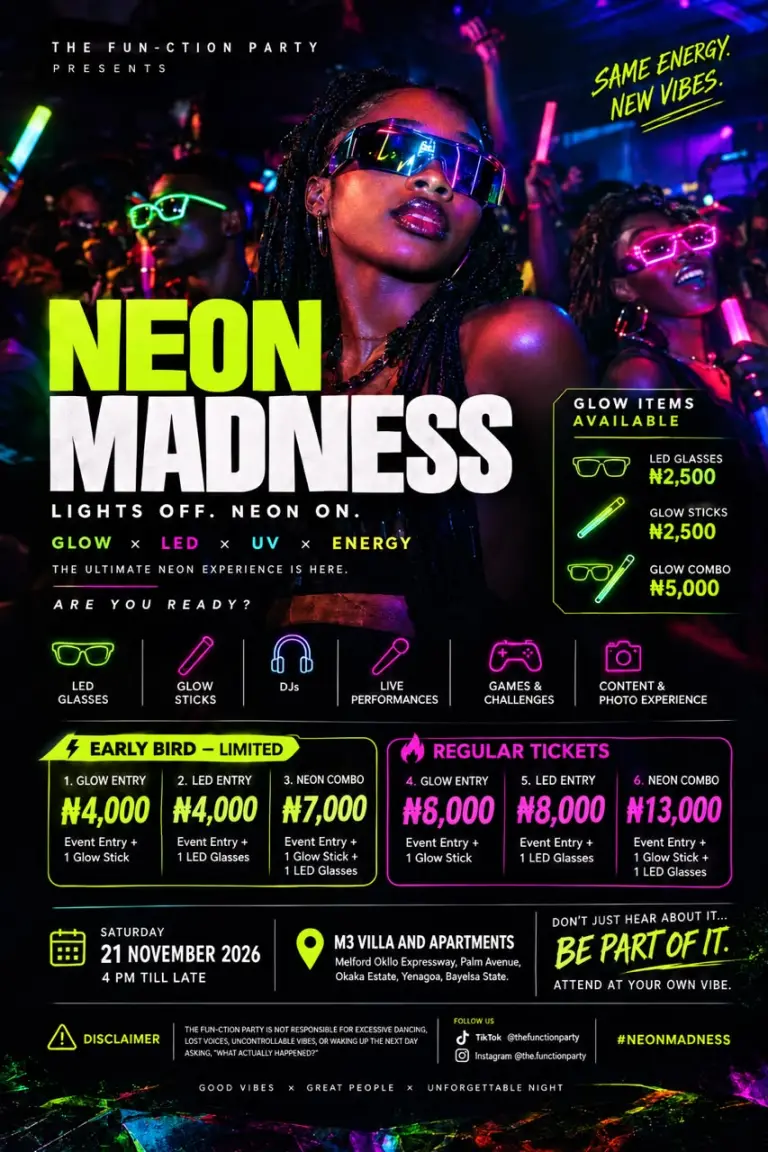 THE FUN-CTION PARTY - NEON MADNESS