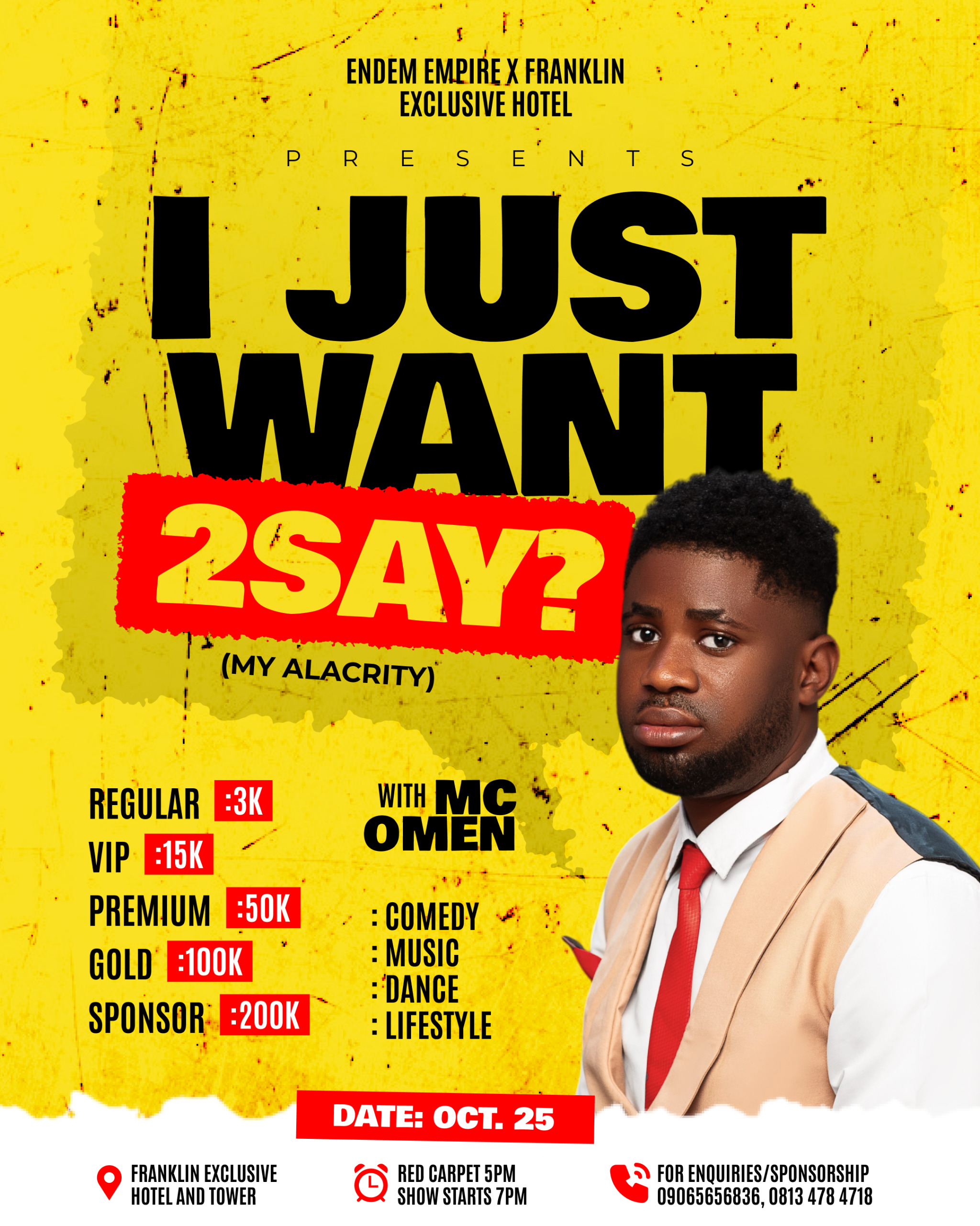 I Just Want 2 Say? (My Alacrity)