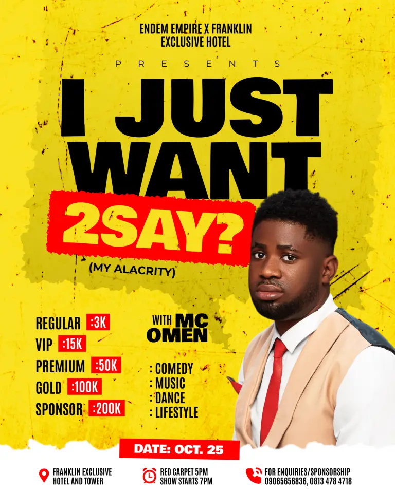 I Just Want 2 Say? (My Alacrity)