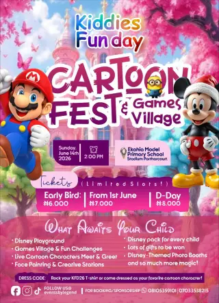 Kiddies Fun Day: Cartoon Fest & Games Village Port Harcourt Edition