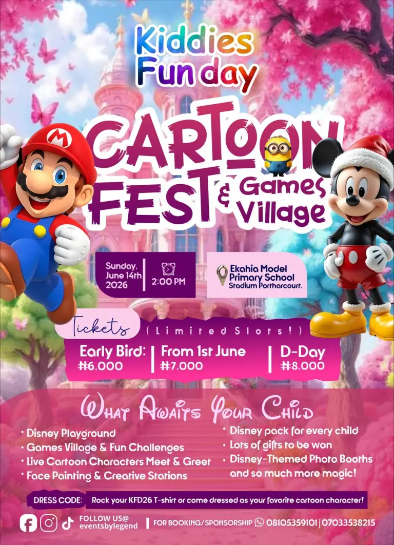 Kiddies Fun Day: Cartoon Fest & Games Village Port Harcourt Edition