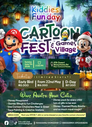 Kiddies Fun Day: Cartoon Fest & Games Village Owerri Edition