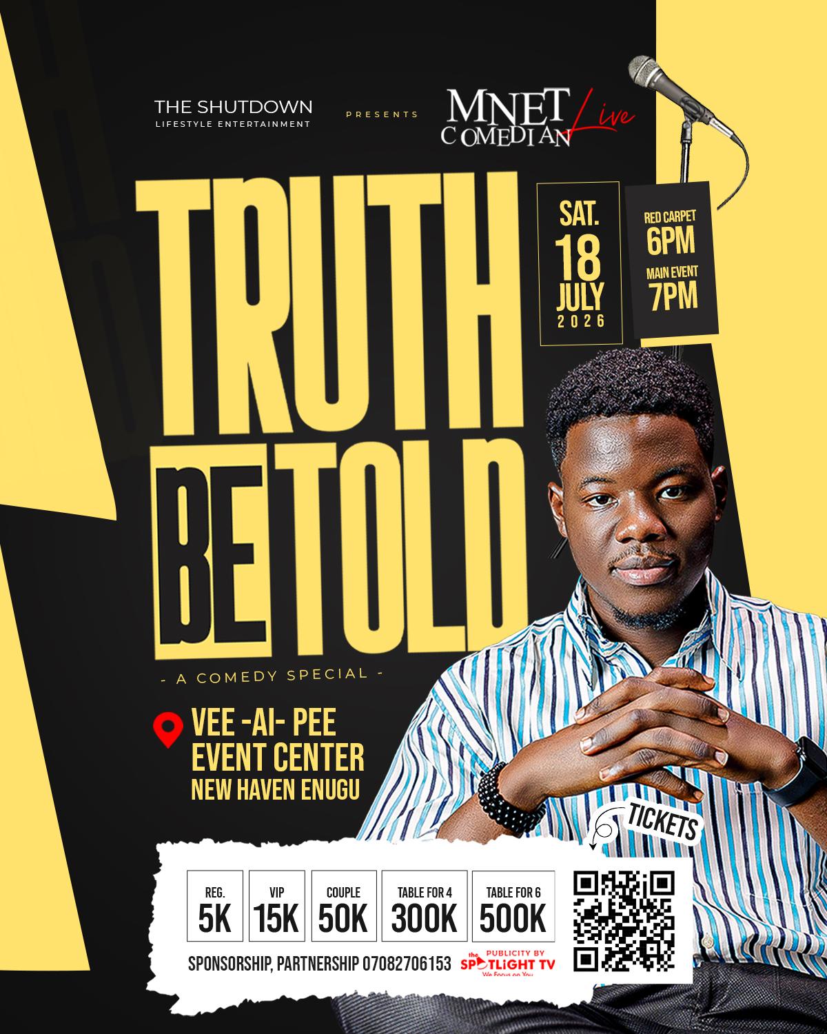 Truth Be Told (A Comedy Special)